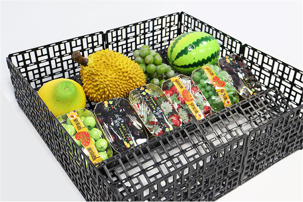 Supermarket Fresh Baffle Fruit and Vegetable Plastic Partition Fence Panel (5)